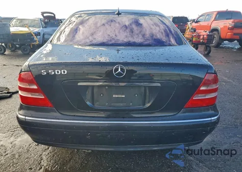 2001 Mercedes-Benz S 500 z USA, uszkodzony, nr VIN WDBNG75J31A200683